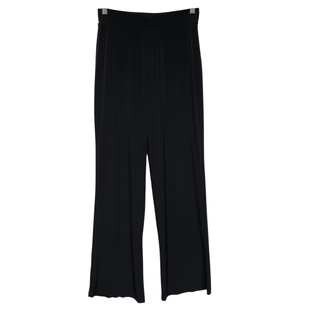 Merona Black Wide Leg Palazzo Pants Stretch Dressy with Shorts Lining Size S
